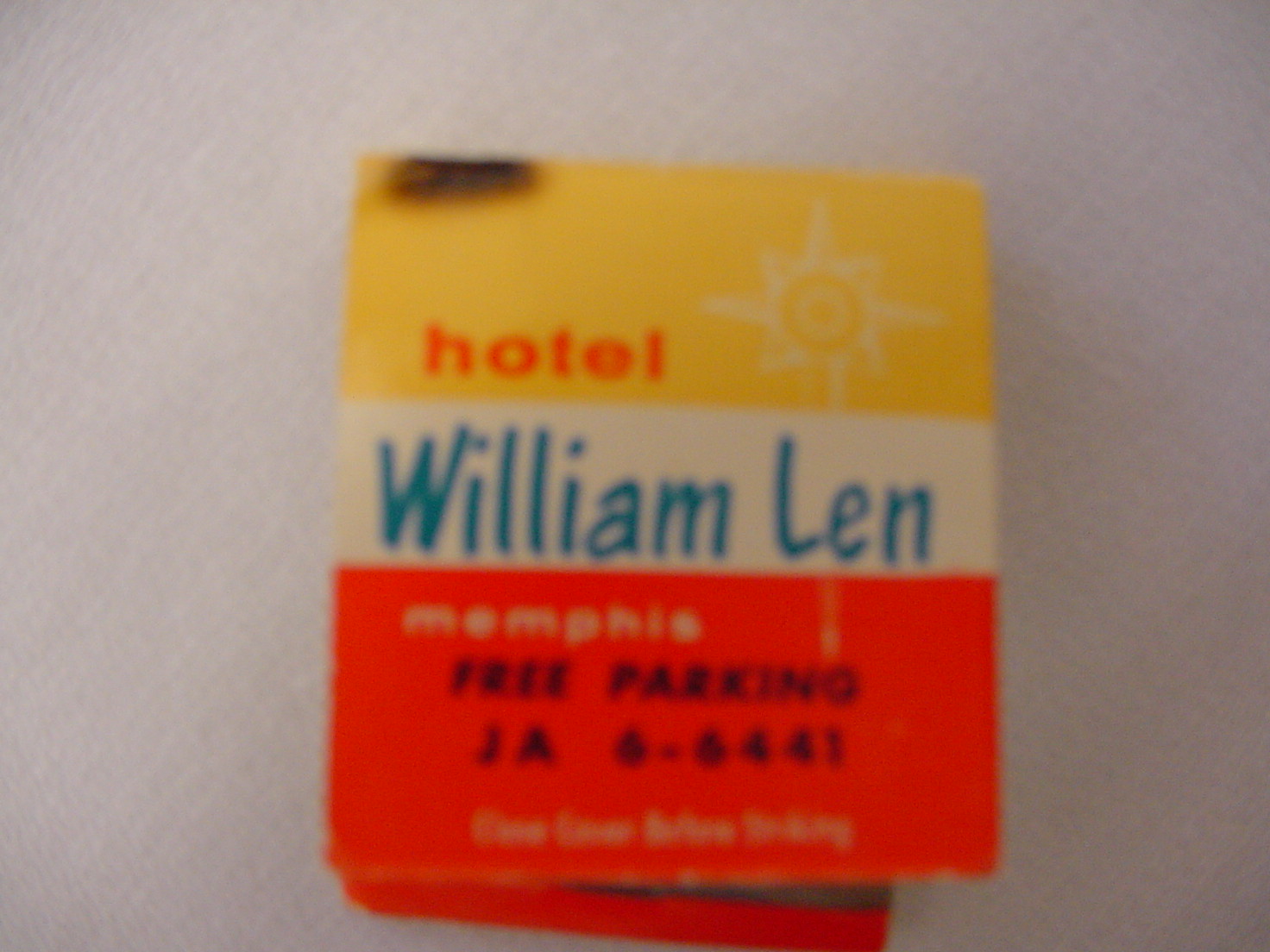 hotel william len matchbook front.jpg